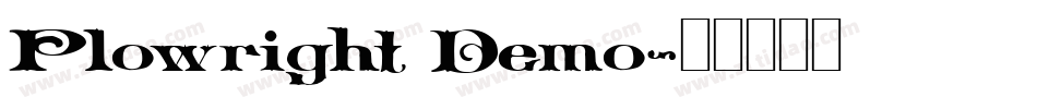 Plowright Demo字体转换